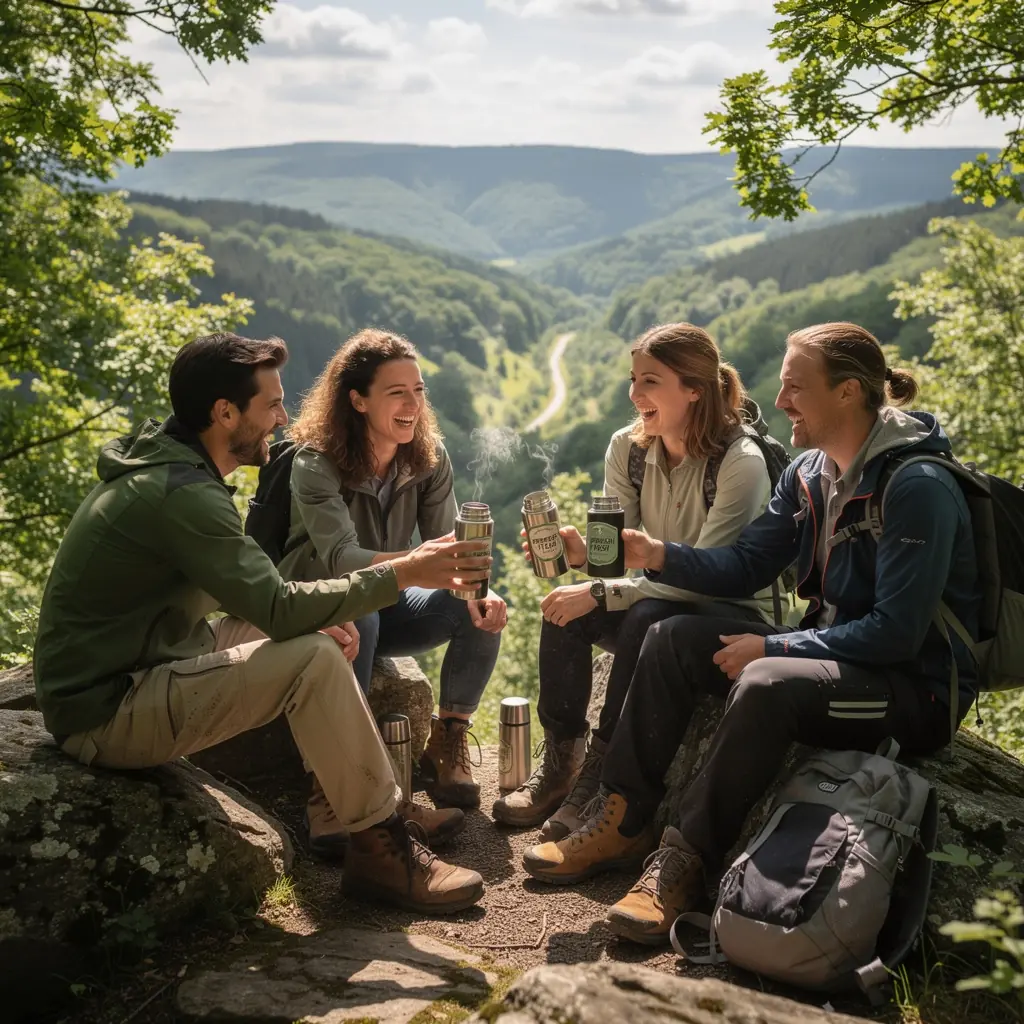 Un verre de thé glacé à la menthe poivrée, décoré de feuilles de menthe et de glaçons.